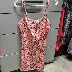 Silk cherry dress